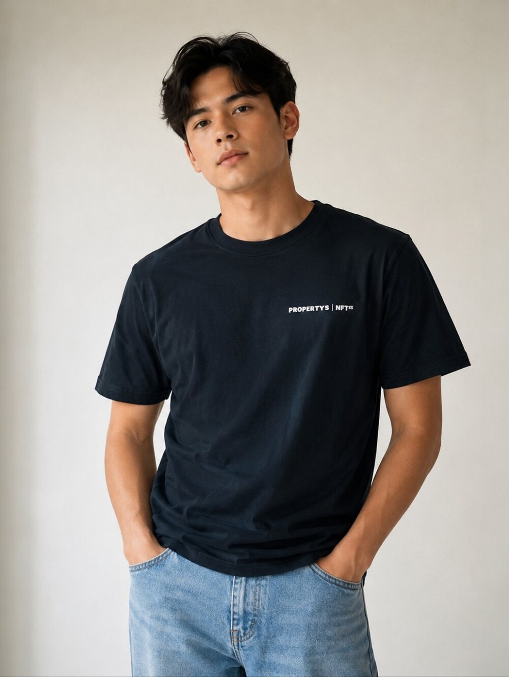 Mens Small Short Sleeve Graphic T-Shirt Tee Top Black Soft Organic Cotton New